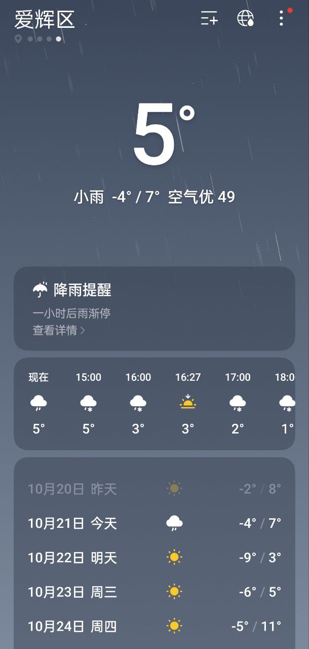 Скриншот: weather.cn