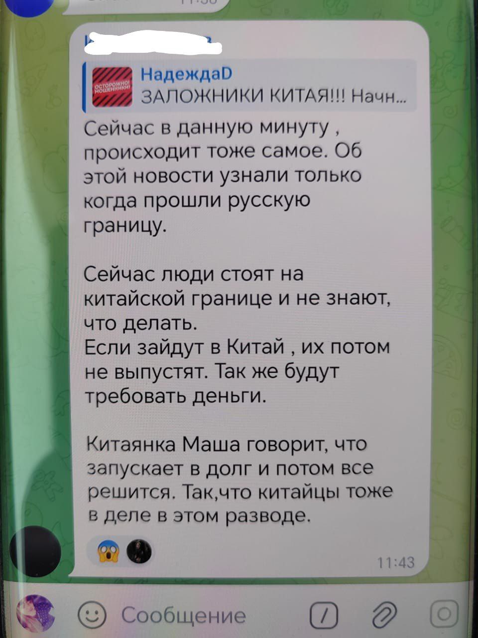 Скриншот: Telegram
